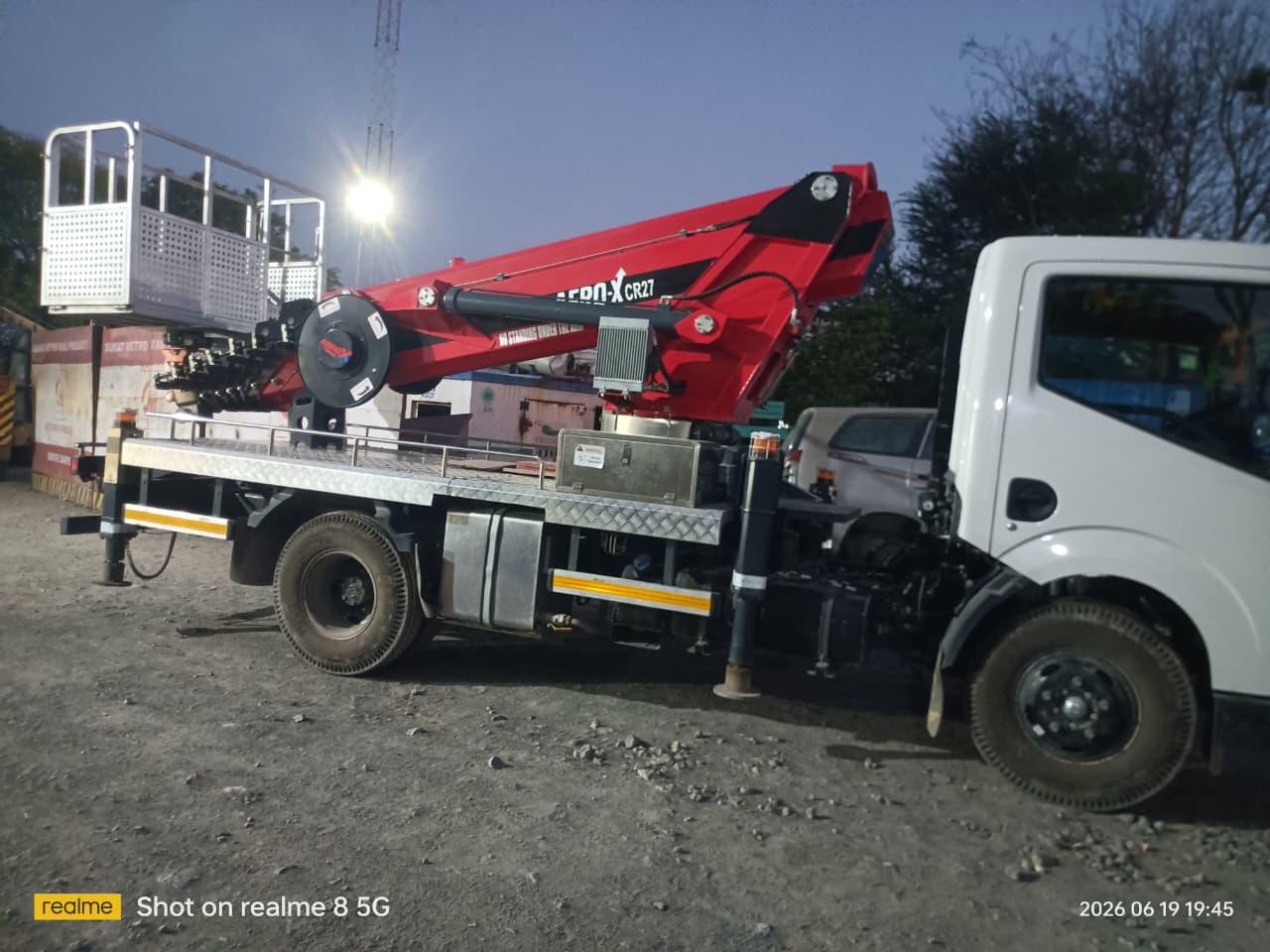 Boom lift side view